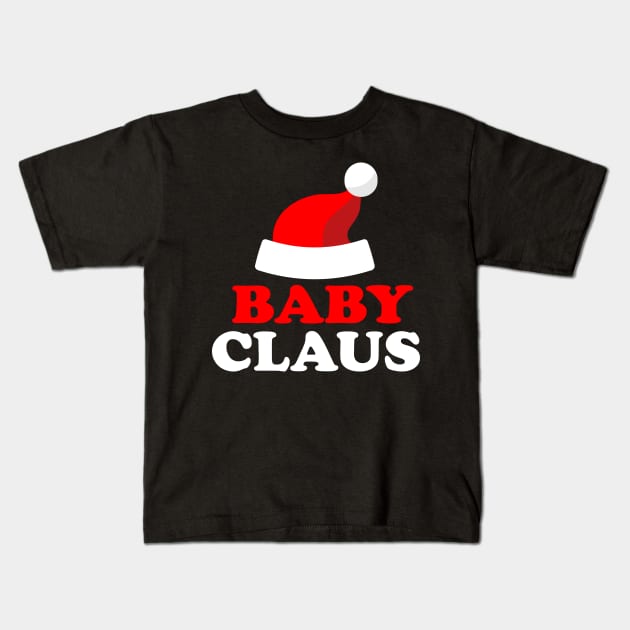 Baby Claus Logo Design Kids T-Shirt by JDawnInk